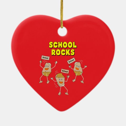 Schulgestein Keramik Ornament (Hinten)