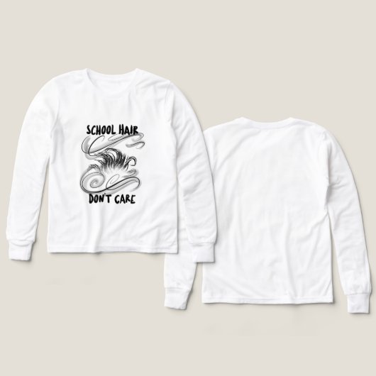 Schulhaar kümmert sich nicht um Schulbeginn (Design Vorderseite & Rückseite)