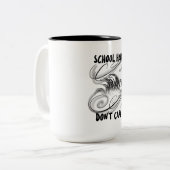 Schulhaar kümmert sich nicht um Schulbeginn Zweifarbige Tasse (Vorderseite Links)