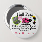 SchulHall Pass / Lady Bug - SRF Button (Vorne & Hinten)