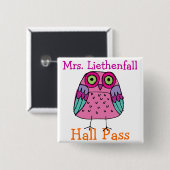 SchulHall Pass - SRF Button (Vorne & Hinten)