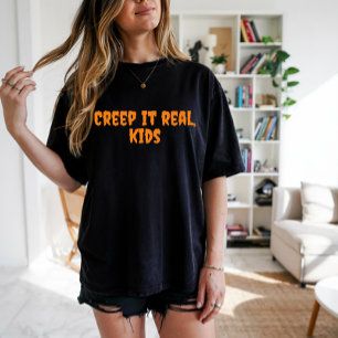 Schulhalloween-Lehrer Spaß Orange Typografie T-Shirt