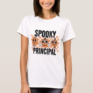 Schulhauptmann Halloween Spooky Principal Custom T-Shirt