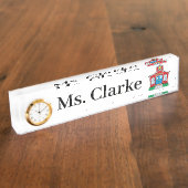 Schulhaus Namensplakette (Seite)