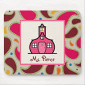 Schulhaus-/Paisley-Lehrer Mousepad (Vorne)