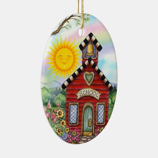 Schulhaus - SRF Keramik Ornament (Rechts)