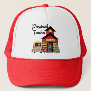Schulhaus-Vorschullehrer-T-Shirts und Geschenke Truckerkappe