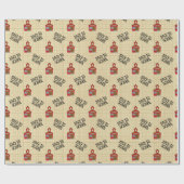 Schulhaus zurück zum Schulkinderlehrer Geschenkpapier (Flach)