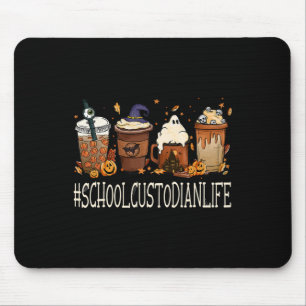 Schulhausmeister-Horror-Fall-Kaffee-Halloween-Kürb Mousepad