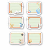 Schulheft Aufkleber (Vorderseite)