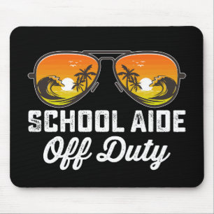 Schulhelfer Außer Dienst Sonnenbrille Letzter Schu Mousepad