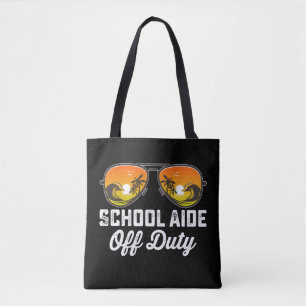 Schulhelfer Außer Dienst Sonnenbrille Letzter Schu Tasche