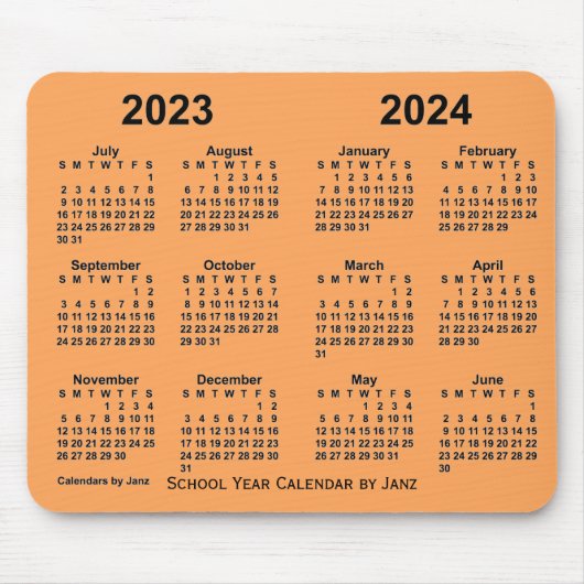 Schuljahr 2023-2024 von Janz Sandy Brown Mousepad (Vorne)