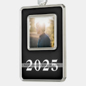 Schuljahr | ABSCHLUSS FOTO Rahmen-Ornament Silber (Links)