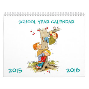 Schuljahr Kalender 2015 - 2016 für Kinder