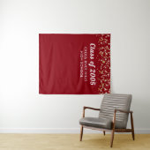 Schuljahr Red Gold Custom Background Wandteppich (Beispiel (Horizontal))