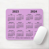 Schuljahreskalender 2023-2024 von Janz Plum Mousepad (Mit Mouse)