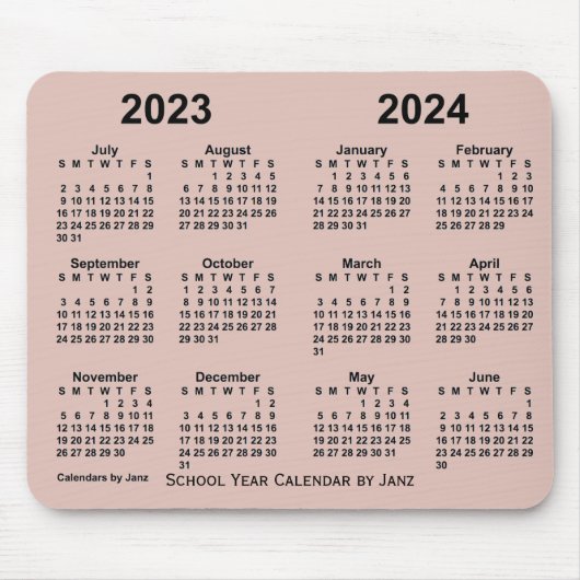 Schuljahreskalender 2023-2024 von Janz Thistle Mousepad (Vorne)
