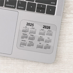 Schuljahreskalender 2025-2026 von Janz Transparent Aufkleber