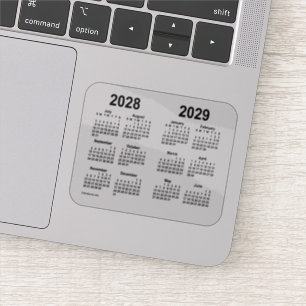 Schuljahreskalender 2028-2029 von Janz Transparent Aufkleber
