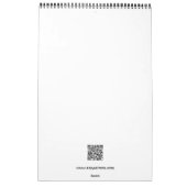 Schuljahreskalender mit gestrichenen Seiten Kalender (Rückseite)