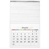 Schuljahreskalender mit gestrichenen Seiten Kalender (Jan 2027)
