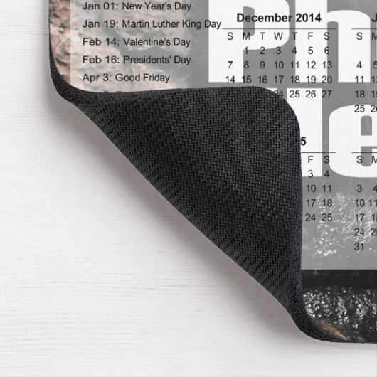 Schuljahrskalender 2014-2015 Benutzerdefiniert Fot Mousepad (Ecke)