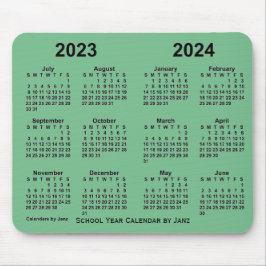 Schuljahrskalender 2023-2024 von Janz Sea Green Mousepad