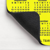 Schuljahrskalender 2023-2024 von Janz Yellow Mousepad (Ecke)