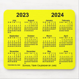 Schuljahrskalender 2023-2024 von Janz Yellow Mousepad