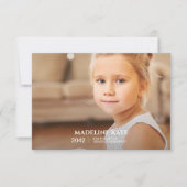 Schuljahrskarte Foto Keepake Card (Vorderseite)