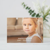 Schuljahrskarte Foto Keepake Card (Stehend Vorderseite)