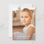 Schuljahrskarte Foto Keepake Card (Vorderseite)