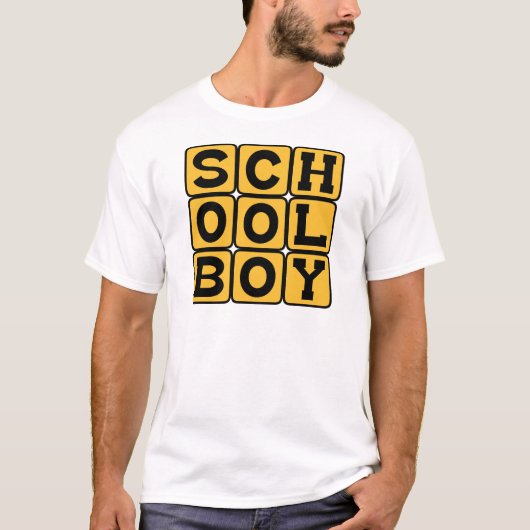 Schuljunge, männliche Studentin T-Shirt (Vorderseite)