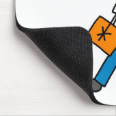 Schuljunge mit Rucksack Mousepad (Ecke)