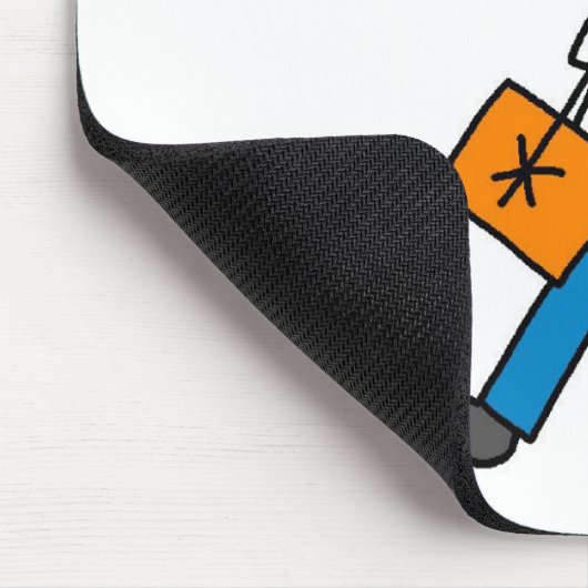 Schuljunge mit Rucksack Mousepad (Ecke)