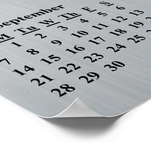 Schulkalender 2013-2014 Regeln für Schulklassen Poster (Ecke)