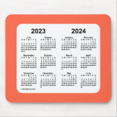 Schulkalender 2023-2024 von Janz Tomato Red Mousepad (Vorne)