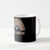 Schulkanzler Rainbow Leopard zurück zur Schule Kaffeetasse (VorderseiteRechts)
