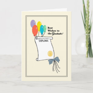 Schulkarte für Abschluss Karte