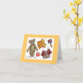 Schulkarte Karte (Gelbe Blume)