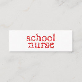 Schulkarte Mini Visitenkarte