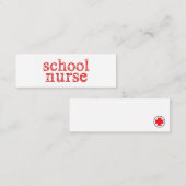 Schulkarte Mini Visitenkarte (Vorne/Hinten)