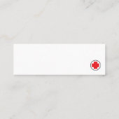 Schulkarte Mini Visitenkarte (Rückseite)