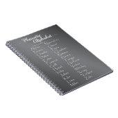 Schulkhalle Blackboard Phonetic Alphabet Rechtschr Notizblock (Rechte Seite)