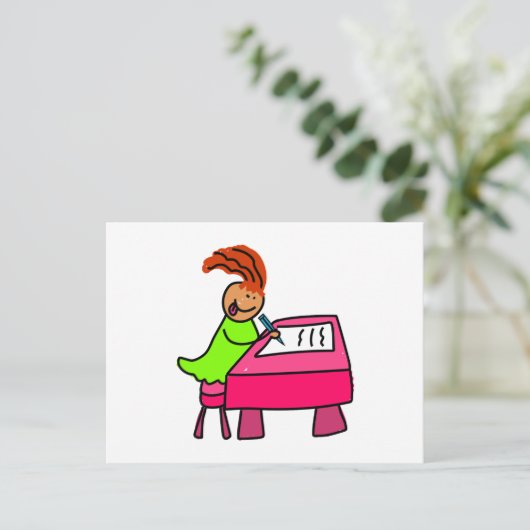 Schulkid Postkarte (Stehend Vorderseite)