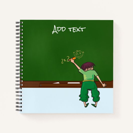Schulkids-Chalkboard Notizblock (Vorderseite)