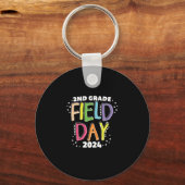 Schulkids-Lehrer am 2. Grade Field Day 2024 Schlüsselanhänger (Vorderseite)