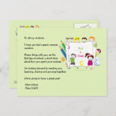 Schulkids Lehrer's Ice Breaker Postkarte (Vorne/Hinten)