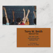 Schulkids-Teacher-Visitenkarten Visitenkarte (Vorne/Hinten)